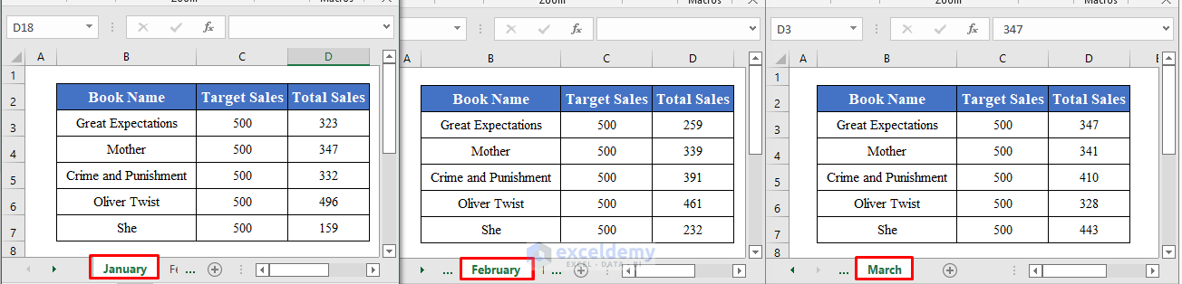 Worksheets to Pull Data from Multiple Worksheets in Excel VBA