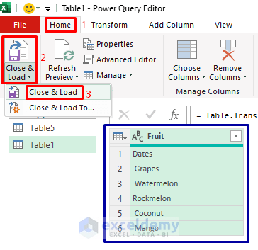 Excel Power Query to Split Comma Separated Values into Columns or Rows