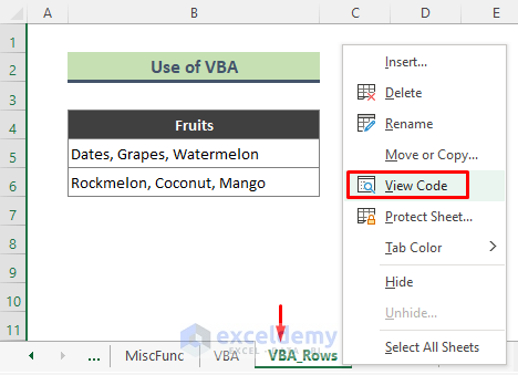 Excel VBA to Split up Comma Separated Values into Columns or Rows
