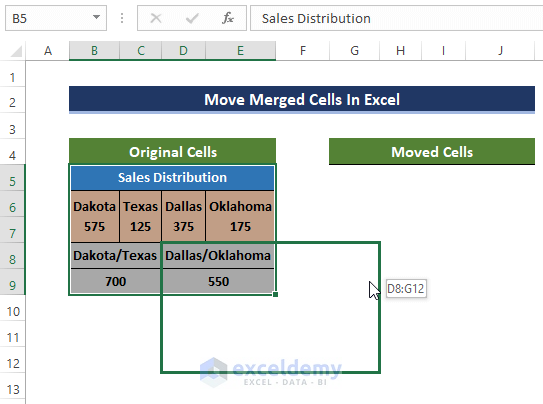 Changing Text Alignment to move merged cells in Excel