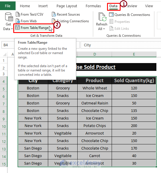 Power Query-Excel Group Rows with Same Value