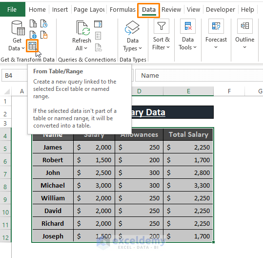 Power Query-Excel Transpose Multiple Columns to Rows