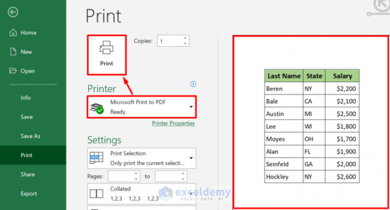 how-to-print-selected-area-in-excel-on-one-page-3-methods