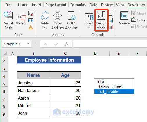 Create a Button to Print Particular Excel Sheets