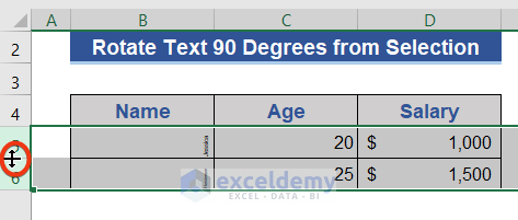 VBA Code to Rotate Text to 90 Degrees from Selection