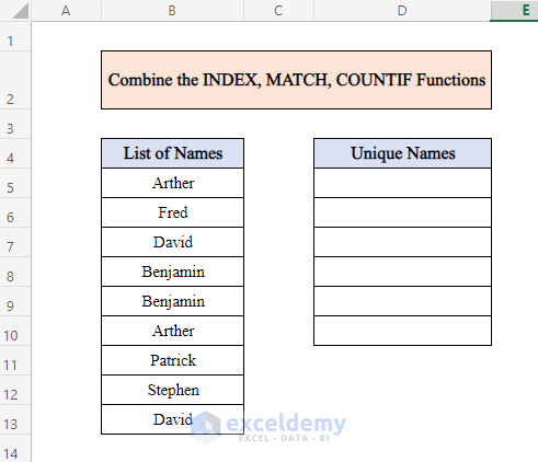 Extract Data from a List Using Excel Formula