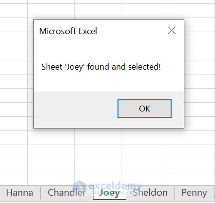 Search Sheet Names in Excel Workbook 8