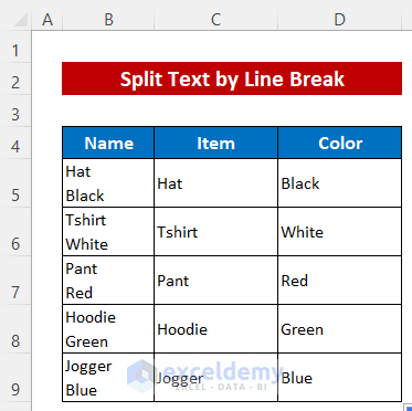 How to Split Text in Excel Using a Formula (5 Easy Ways) - ExcelDemy