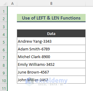 Apply Excel Formula to Trim Last Part of Text in Excel