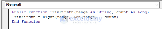 VBA to Cut First Part of Text Strings