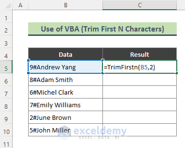 VBA to Cut First Part of Text Strings