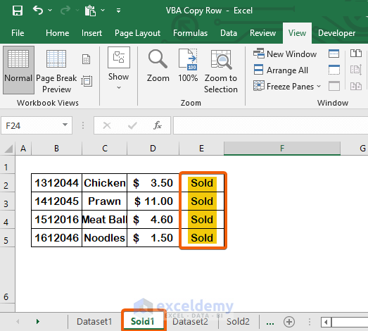 Suitable Methods to Copy Row If Cell Value Matches with Excel VBA