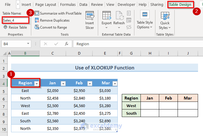 Use XLOOKUP Function to Create Absolute Structured References in Excel Table Formulas