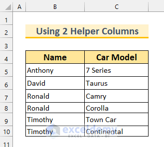 combine duplicate rows in excel without losing data