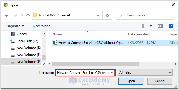 Convert Excel to CSV without Opening Using Online Converter