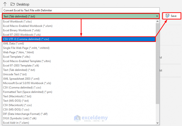 Convert Excel To Text File With Delimiter 2 Easy Approaches