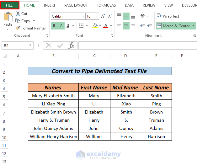 convert excel to text file with pipe delimiter by list separator