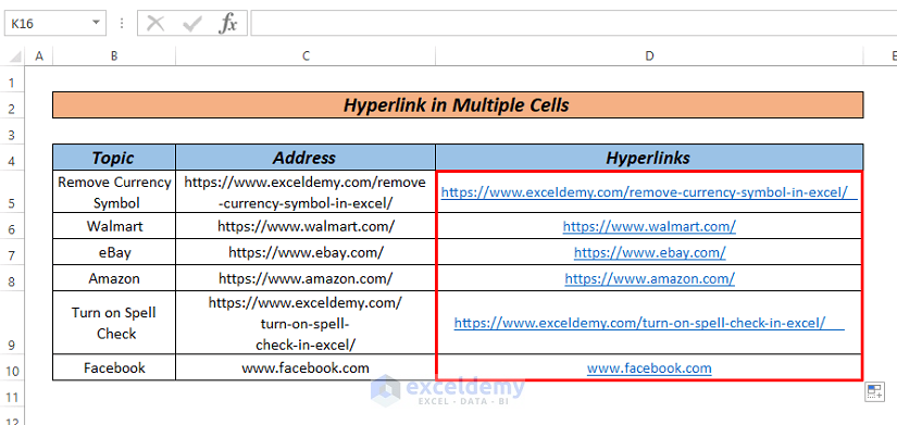 excel hyperlink to website not working fix by hyperlink function