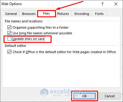 excel hyperlink to website not working solve by web option
