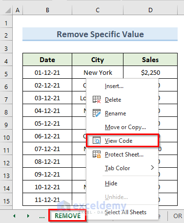Remove Specific Values with VBA to Filter in Same Column by Multiple Criteria in Excel