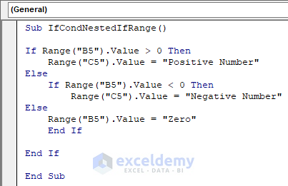 VBA IF Statement with Multiple Conditions in Excel with Nested IF in range