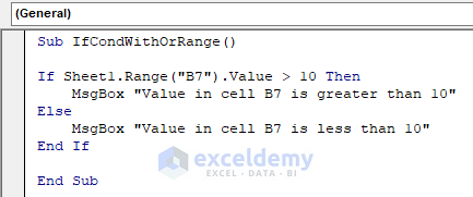 VBA IF Statement with Multiple Conditions in Excel with or function range