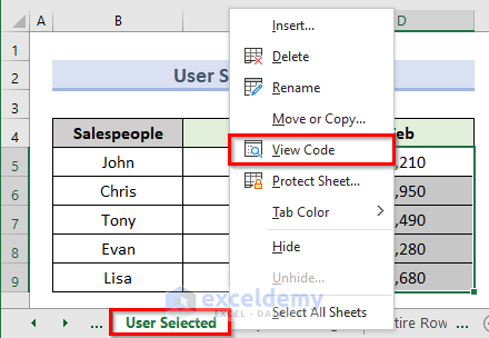 Excel VBA in User-Selected Range to Loop Through Rows in Range