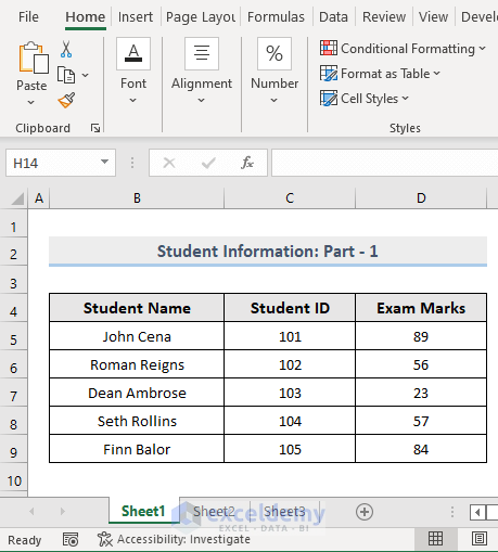 Sheet one for Print Multiple Excel Sheets to Single PDF File with VBA