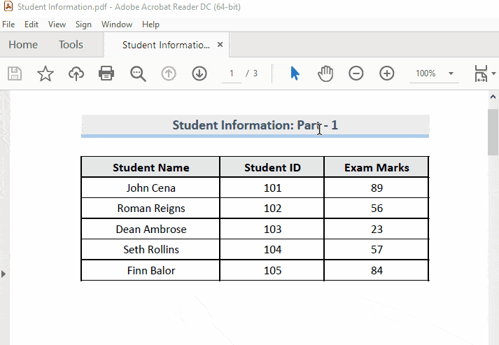 Result of Print All Multiple Excel Sheets to Single PDF File with VBA