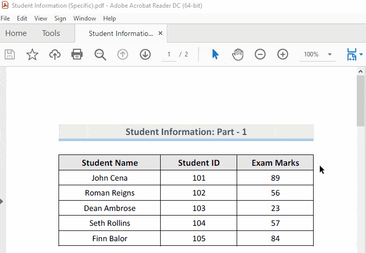 Result of Print Multiple Specific Excel Sheets to Single PDF File with VBA