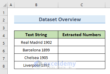 2 Suitable Ways to Extract Numbers after a Specific Text in Excel