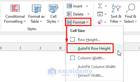 Autofit Excel Cell Size