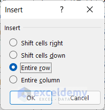 Add Rows Using Context Menu to Add Multiple Rows in Excel