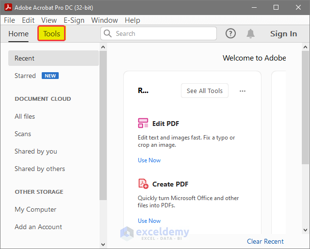 Using Adobe acrobat conversion tool to convert PDF file to Excel without losing formatting