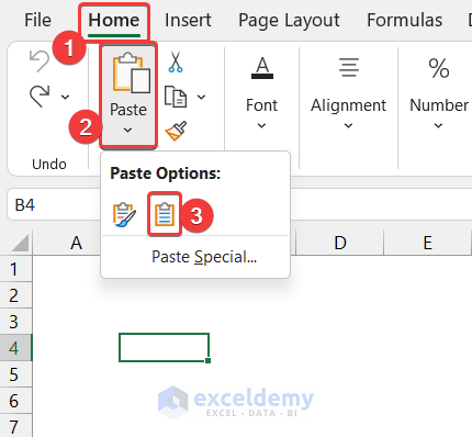Using Excel Copy Paste Features to Extract Data from PDF to Excel