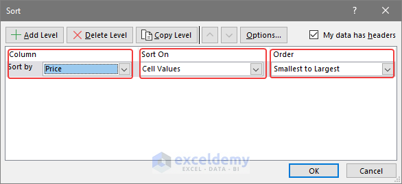 Sorting Merged Cells in Excel 