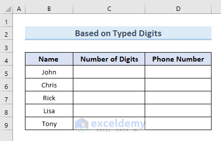 Generate Random 10 Digit Number Based on Number of Digits You Type in Different Cell
