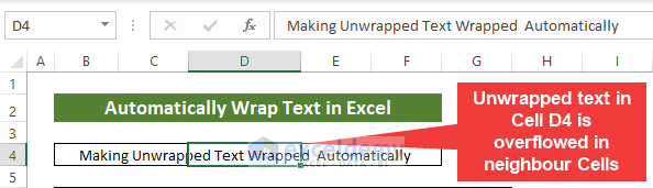 Manual Line Breaks to Wrap Text in Excel