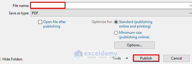 Utilizing Page Size to Save Excel as PDF Without Cutting Off 