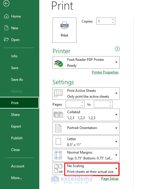 Utilizing FIt to One Page to Save Excel as PDF Without Cutting Off 