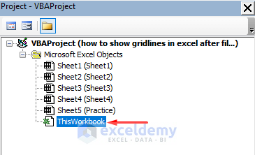 Show Gridlines after Using Fill Color with Excel VBA Code