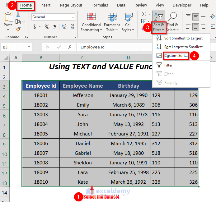 TEXT and VALUE functions