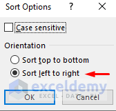 Alphabetically Sorting Rows