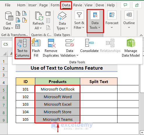 Break Text with Excel ‘Text to Columns’ Feature