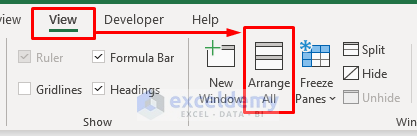 Display Two Excel Sheets of Different Workbooks Side by Side in Separate Windows