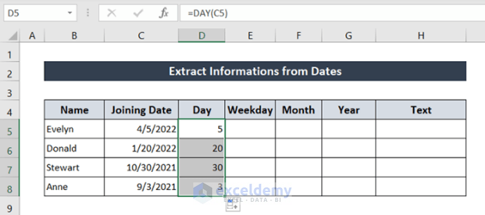 How to Insert Date in Excel Formula