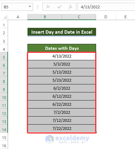 Using Number Formatting in Excel