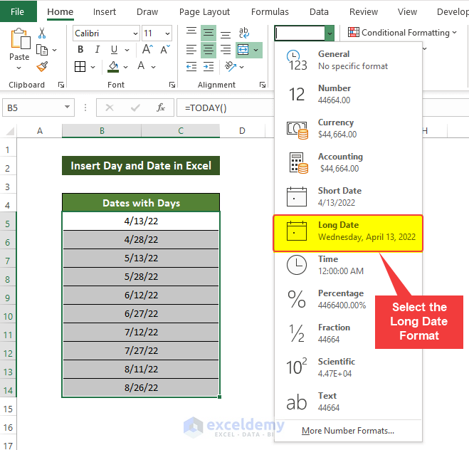 Using Number Formatting in Excel