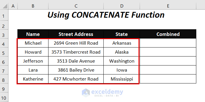 new line in Excel concatenate formula