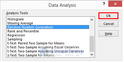 Enable Analysis ToolPak in Excel to Generate Random Number between Two Numbers